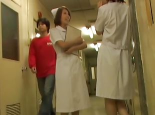 The sharked bottom of cute nurse got on horny video