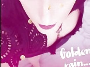 GOLDEN RAIN... TRANNY Dreams YOU PISSING on Her FACE