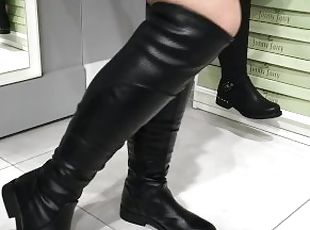 In the shoe store... Should I buy these boots?